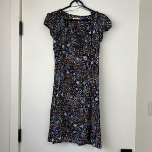 Camaieu | Flower Print Blue Paisley Motif Dress Size 36